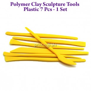 Polymer Clay Sculpture Tools Plastic 7 Pcs - 1 Set ( GJ-01 )